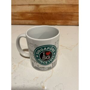 Starbucks Coffee Collector Series  Singapore Since 1965 Ceramic Mug Cup